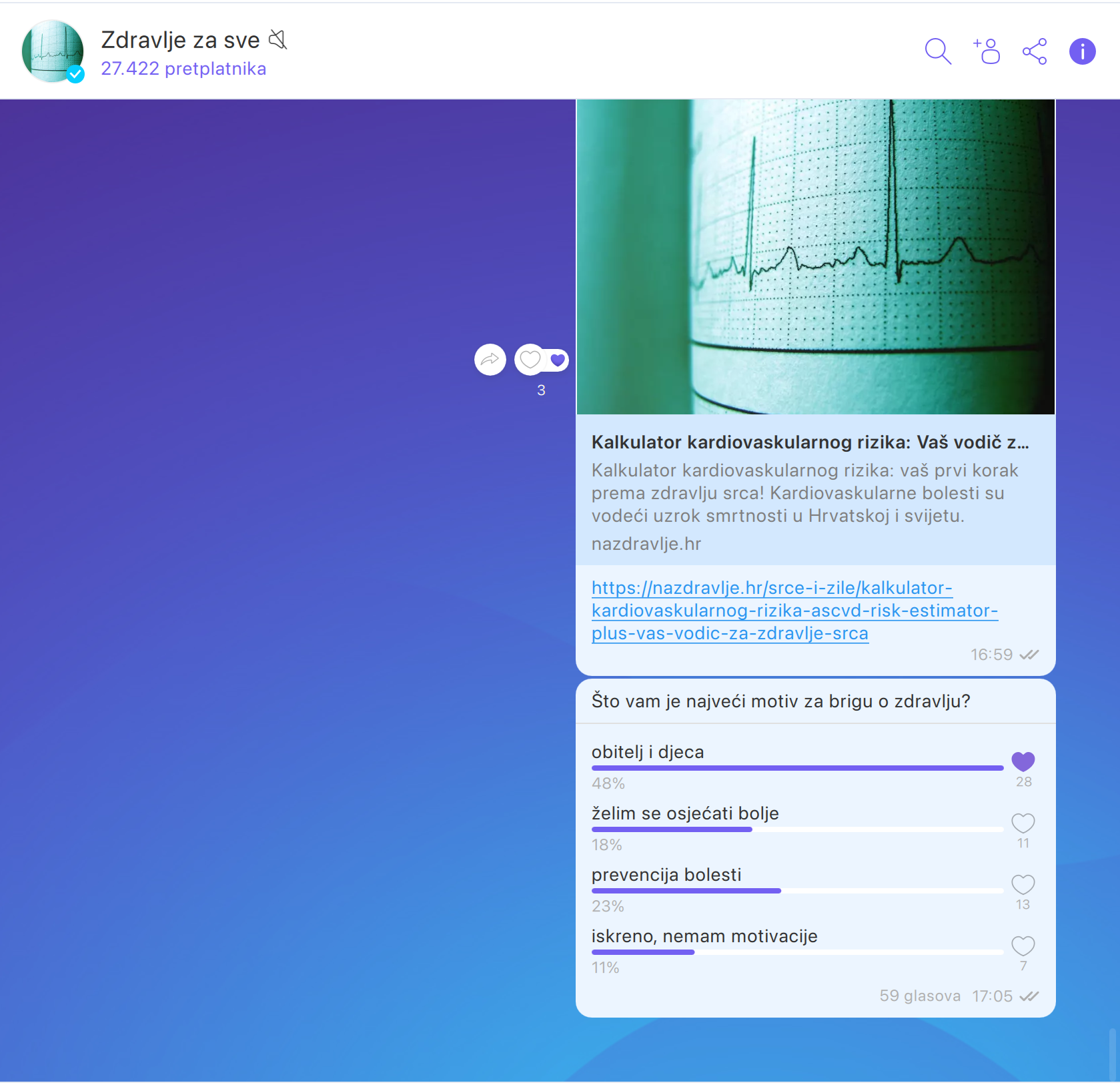 Viber kanal Zdravlje za sve: Pouzdane informacije o zdravlju, sada na dlanu!